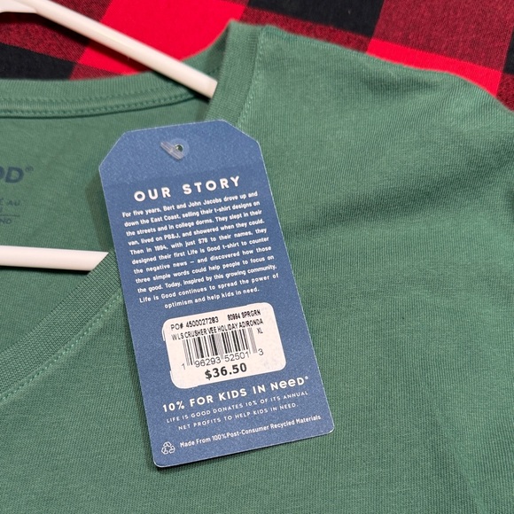 Life Is Good Mama Bear Long Sleeved Tee XL NWT - Picture 3 of 3